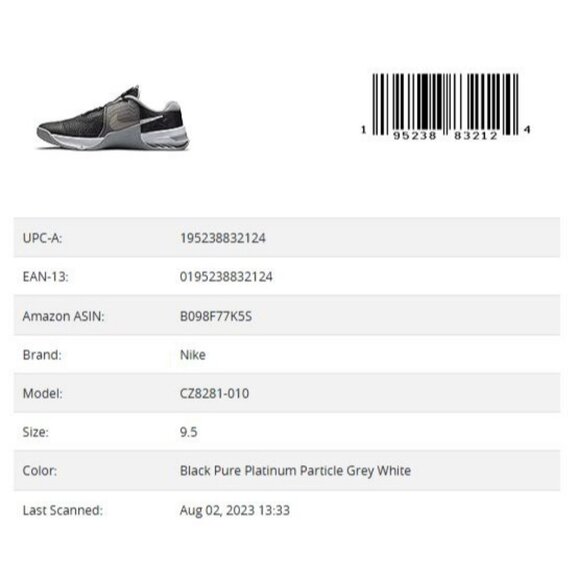 Nike Men's Metcon 7 Training Shoe (9.5, Black/Pure Platinum, Numeric_9_Point_5) - Picture 2 of 15